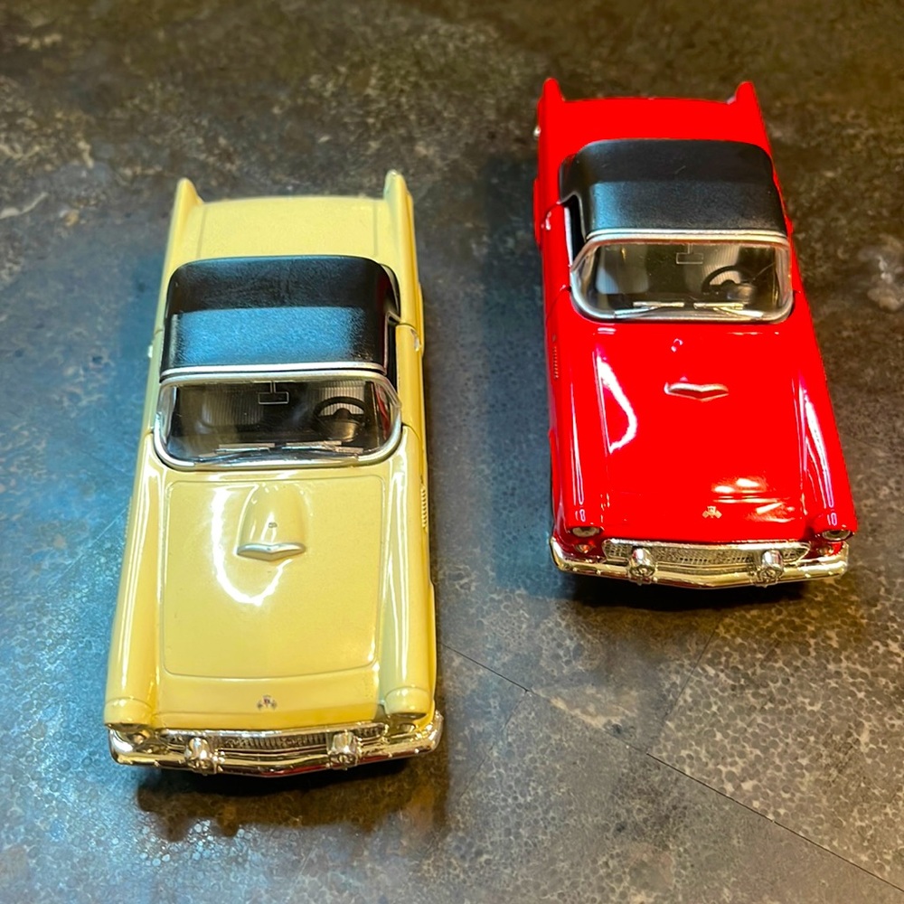 (2) 1955 Ford Thunderbird 🏁 Hard Top In Black.